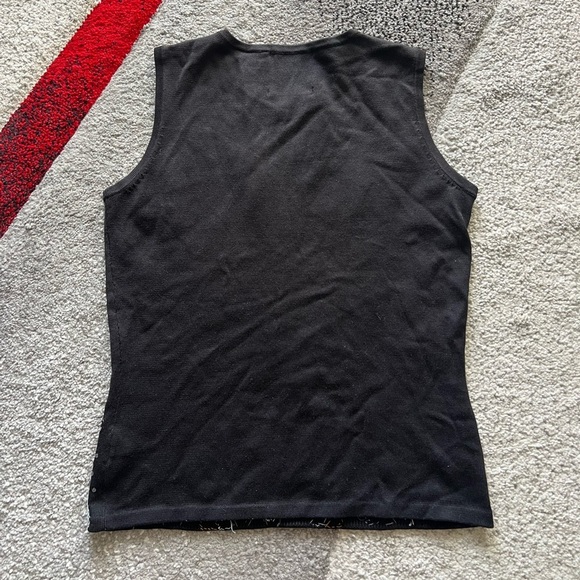 Michael Simon New York Vintage Silk Embellished Tank Top - Picture 5 of 5